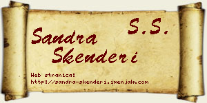 Sandra Skenderi vizit kartica
